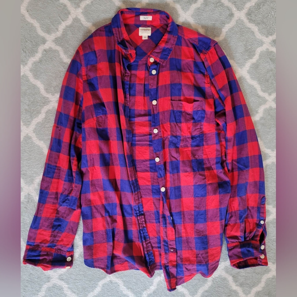 J Crew Boy Fit button down, medium